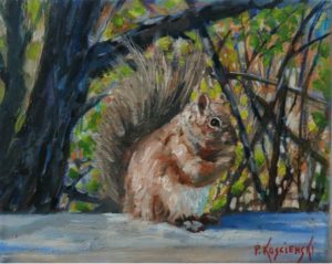 Squirrel painting